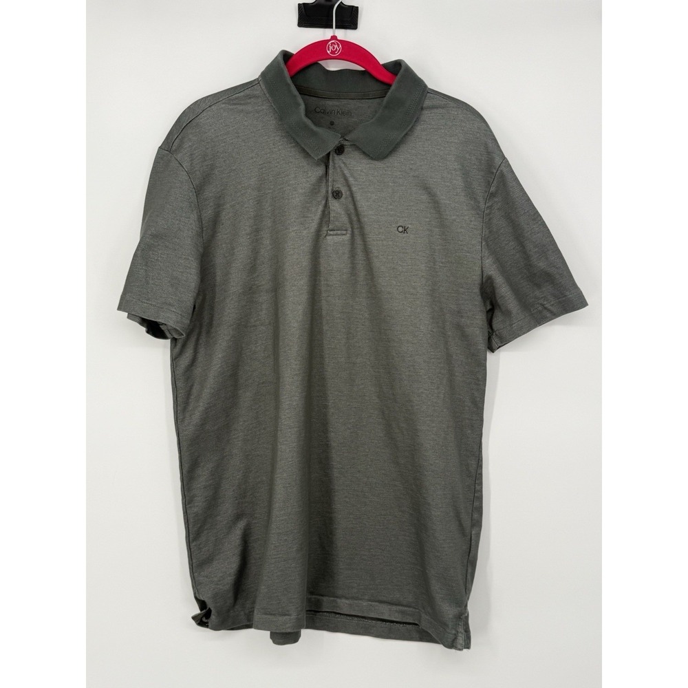 Calvin Klein Men's Short Sleeve Polo Large